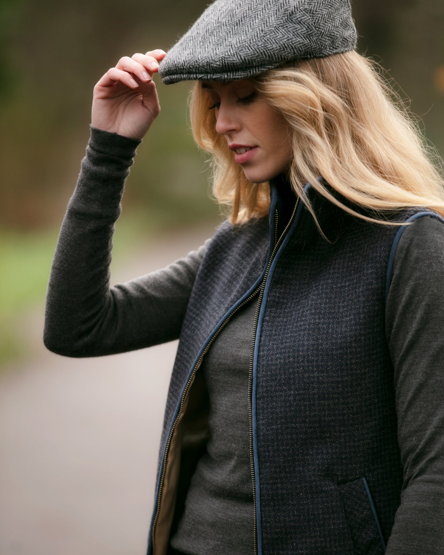 Slate Tweed Gilet Limited Edition