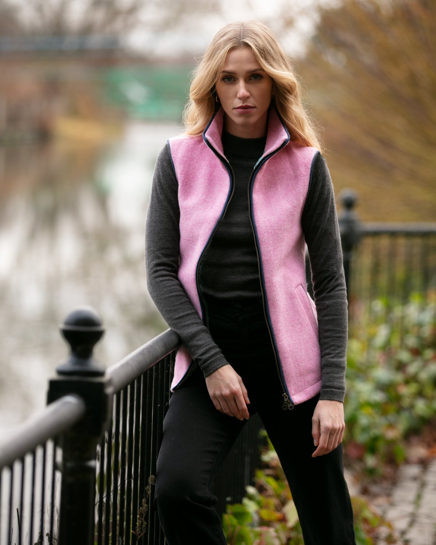 Blush Tweed Gilet Limited Edition