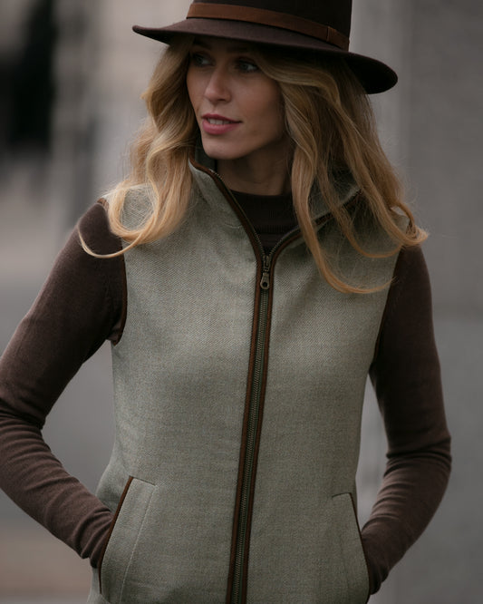 Olive Tweed Gilet - Limited Edition